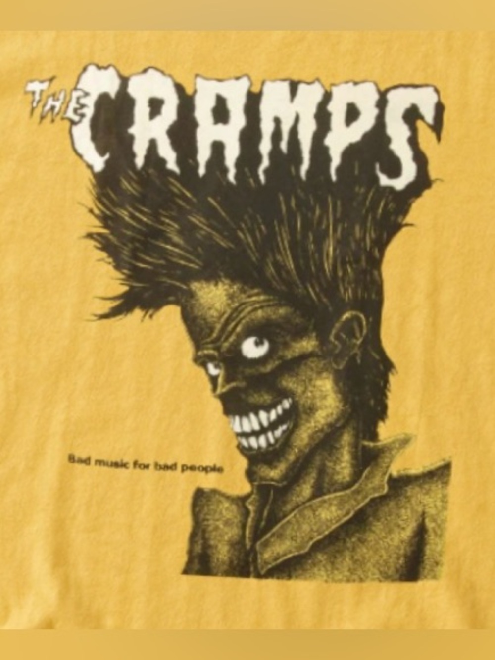 The Cramps Band Bad Music For Bad People Graphic Tee - Picture 3 of 4